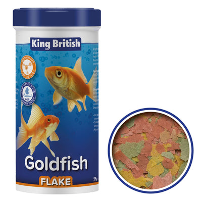 King British Natural Goldfish Flake (with IHB) 55g